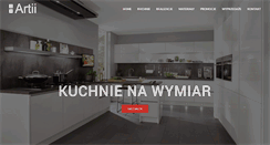 Desktop Screenshot of kuchnie-artii.pl