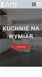 Mobile Screenshot of kuchnie-artii.pl