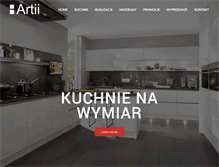 Tablet Screenshot of kuchnie-artii.pl